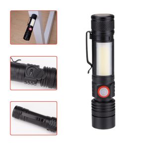 Buy cheap Outdoor Led Portable Flashlight Usb Charging Retractable Tail Magnet from wholesalers
