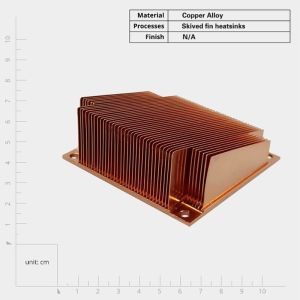 Buy cheap Customized Skived Fin Copper Heat Sink for Electronic Components from wholesalers