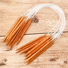 Transparent Tube Bamboo Circular Knitting Needles Double Pointed Crochet Needles