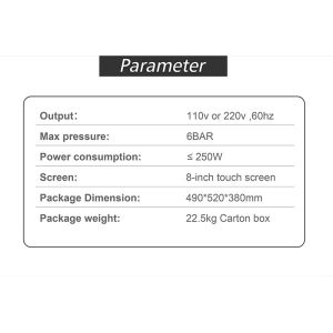 Skin spa Jet Peel machine beauty device triple line 0.15mm for better absorbing