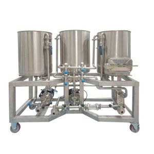 Buy cheap Adjustable Voltage 50L 2 Fixed and 2 Moving Beer Brewing Equipment for Processing Beer from wholesalers