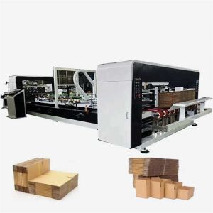 Buy cheap Servo Motor Folding Carton Gluer Automatic Mini Stapler Stiching from wholesalers