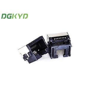 Single Port Tab Up SMT RJ45 Connector Socket With LED Sink Plate 7.5 DGKYDCB7511