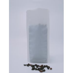 Buy cheap Customizable Flat Bottom Matte White Fully Recyclable Bags from wholesalers