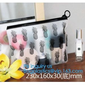 Transparent Sundry Kit PVC Cosmetic Bag, Bag with Plastic Zipper and Slider Wash