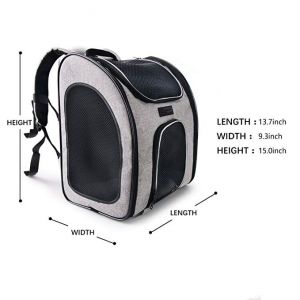 Ventilate Designed Collapsible Cat Carrier Bag , Airline Approved Pet Carrier