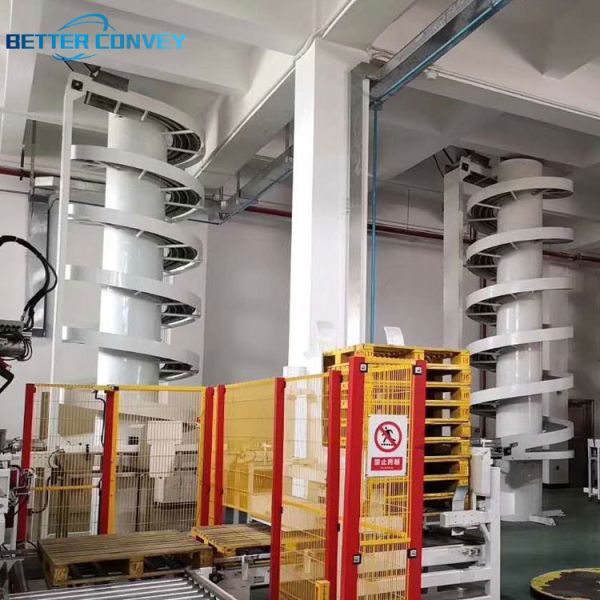 Buy cheap Carton Boxes Vertical Screw Spiral Lifting Conveyor Machine from wholesalers