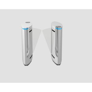 Buy cheap 304 Stainless Steel Flap Barrier Gate Retractable High Security With RFID Face Recognition from wholesalers