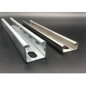 Buy cheap C Channel Galvanized Steel 3m 6m Slotted Plain Strut Channel from wholesalers