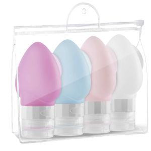 78ml Refillable Silicone Travel Bottles Squeezable With Sucker