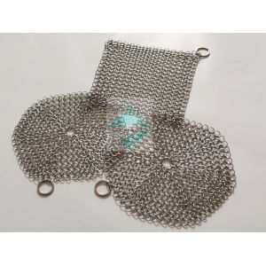 Buy cheap 7"X 7" Stainless Steel Chain Mail Wire Mesh Scrubbers For Cast Iron Cookware product