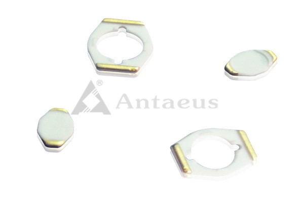 Quality Custom 95% 96% Electrical Ceramic Plate With Gold-Plated for sale