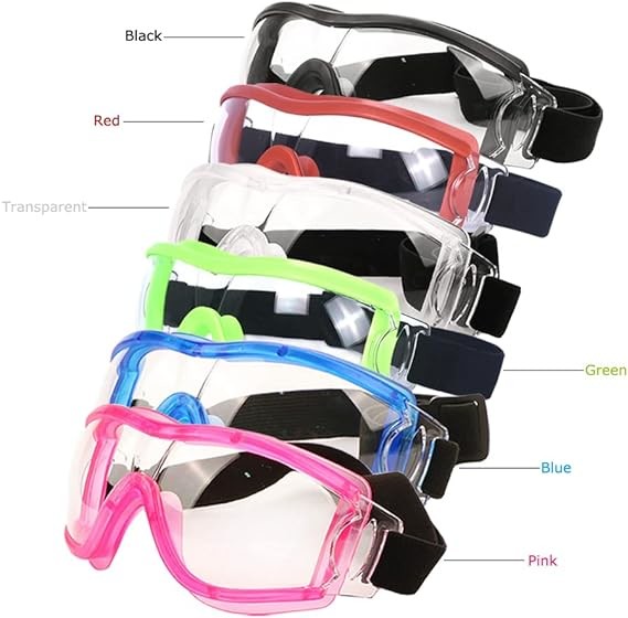 Safety Glasses,Protective Goggles Anti Fog And UV, Protection Work Goggles Seal Spectacles For DIY, Lab,Outdoor