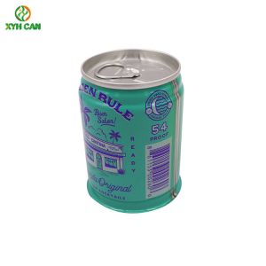 Buy cheap Alcohol Tin Can for 2oz Whisky Gin Tequila Packaging with Custom Logo RPT Lid from wholesalers