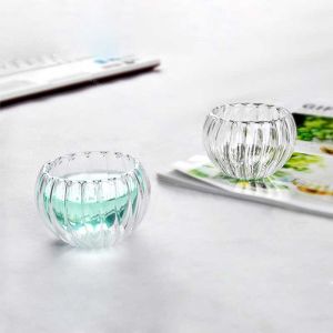 Buy cheap Pumpkin Shape Double Borosilicate Glass Cup 50ml from wholesalers