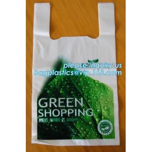 Buy cheap Custom Printed Biodegradable Compost Bags Pharmacy Singlet Handle En13432 Certified from wholesalers