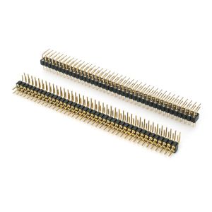 2.0mm Male Round Pin Header Dual Row PCB Connector Machined Pin Header