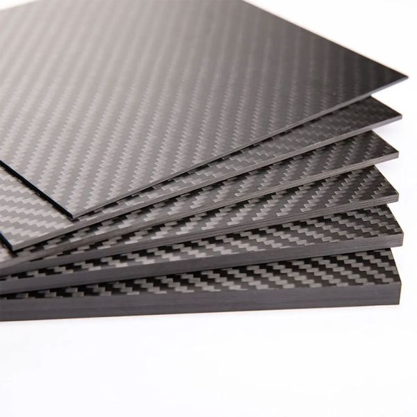 Quality 100% 3K Plain Weave Carbon Fiber Sheet Laminate Plate Twill Weave Panel 1.0mm Thickness for sale