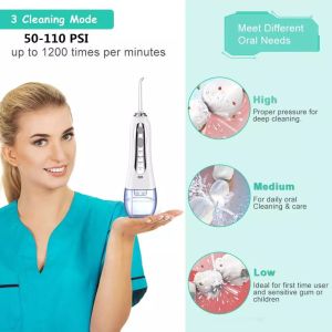 Buy cheap Oral Care Electric Water Flosser USB Charging 1400 Pulse/Min from wholesalers