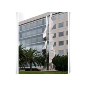 Buy cheap Public Art Column Shape Contemporary Steel Sculpture / Abstract Yard Sculptures from wholesalers