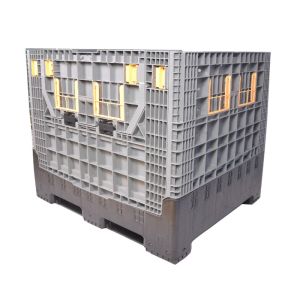 Buy cheap Large foldable collapsible plastic virgin HDPE industry pallet box from wholesalers