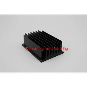 Buy cheap AL6063 Heat Sink Extruded Aluminum Parts Hard Anodizing Black from wholesalers