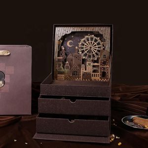 Buy cheap Recyclable Biodegradable Wholesale Custom Logo big present box personalised layered gift box from wholesalers