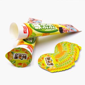 Printed 68mm 48mm Foil Heat Seal Lids Alloy 8011 For Calippo Squeeze Cups