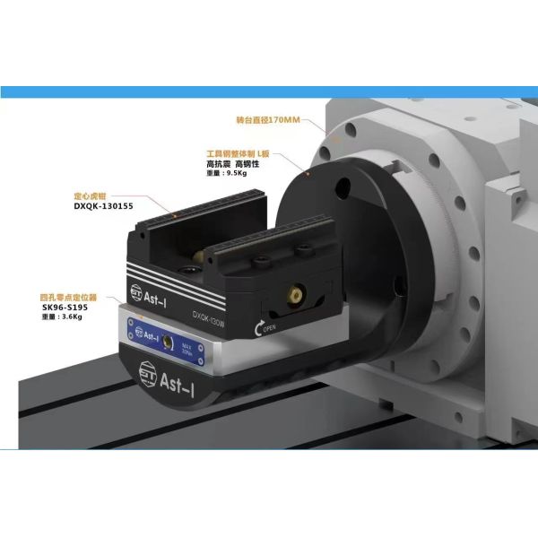 Cnc Small Machining Fixture Clamps Zero Point Positioning Manual