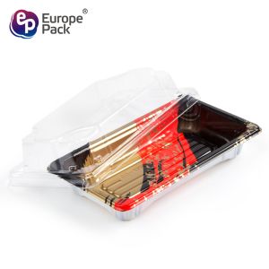 Buy cheap Eco-friendly disposable plastic square sushi tary for salmon from wholesalers