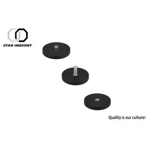 Buy cheap Anti-Scratch Super Strong Neodymium Round Rubber Coated Magnet D66 D88 For Stand In All Field Of Mounting / Lighting from wholesalers