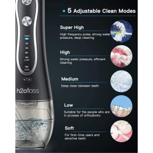 Buy cheap 5 Working Modes Oral irrigator Water Flosser , IPX7 Water Flosser With 300ml Tank from wholesalers