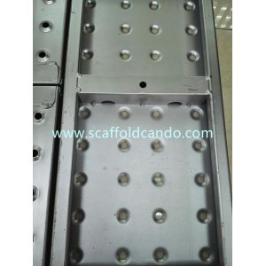 Buy cheap Pre-galvanized scaffolding steel plank, steel board 225mm with 38mm height with 2000mm 3000mm 4000mm length EN12811 from wholesalers