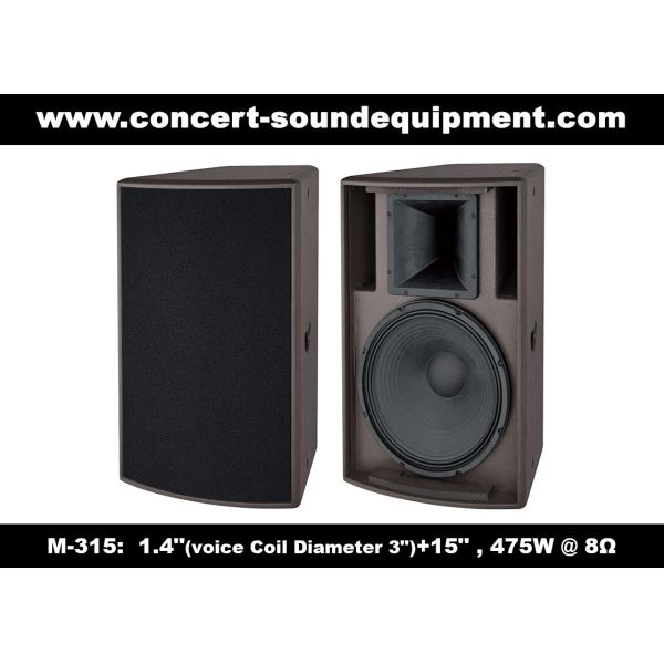 Quality 1.4" + 15" Sound Equipment /  475W Full Range Speaker For DJ And  Installation In Disco, Nightclub , Church for sale