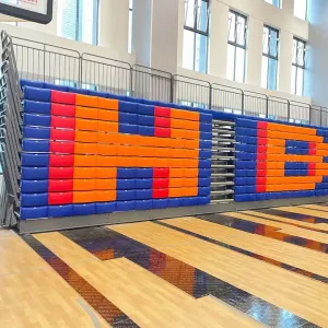 Buy cheap Optional Handrail Foldable Bleacher Seating With Customized Width from wholesalers