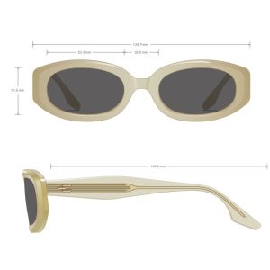 Buy cheap Full Customized Square Acetate Sunglasses Metal Silk Printing Shatterproof from wholesalers
