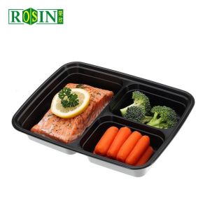 Buy cheap Square 3 Compartment Takeaway Food Container 1000ml Disposable Takeaway Containers from wholesalers