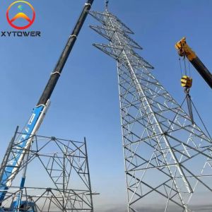Buy cheap Multi-circuit Galvanized Lattice Steel Electric Power Transmission Towers from wholesalers