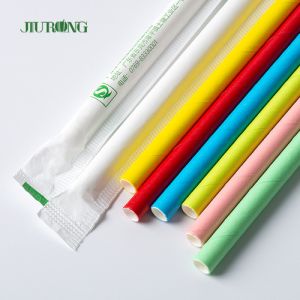 Buy cheap Custom Biodegradable Paper Straw For Coffee Drink Bendable 150mm from wholesalers