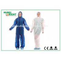 Buy cheap Anti-Dust Anti-Bacterial Hooded Disposable Protective Coverall With Elastic product