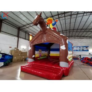 China Customzied Inflatable Horse Theme Jumping House Inflatable Bouncy Castle on sale