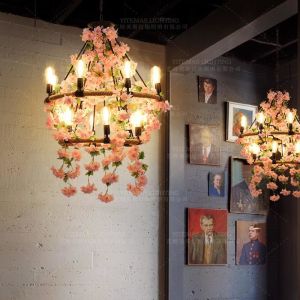 Buy cheap Large leaves chandelier green light fixture in foyer shopping mall bohemian modern loft chandelier(WH-VP-154) from wholesalers