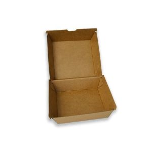 Buy cheap Customized Kraft Paper Burger Box Disposable Food Grade Cardboard Burger Packaging Paper from wholesalers