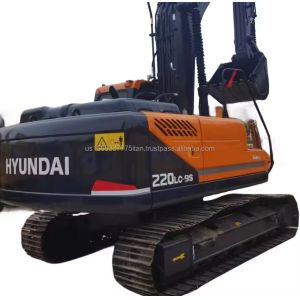 22 Ton Used Hyundai 220 Model Crawler Excavator from Korea with Excellent