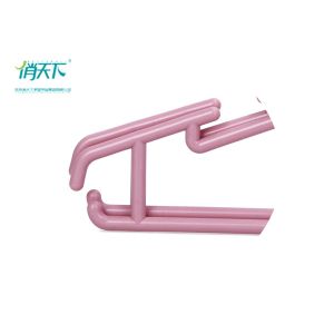 Betterall Curved Garment Usage Plastic Material Pink Plastic Hangers