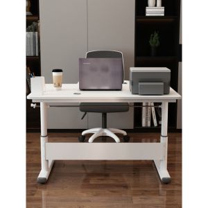 Experience Comfort and Functionality with this Wooden Manual Height Adjustable