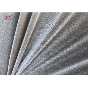 75D + 40D Plush Velvet Ks Royal Blue Printed Spandex Fabric Stretch Velvet