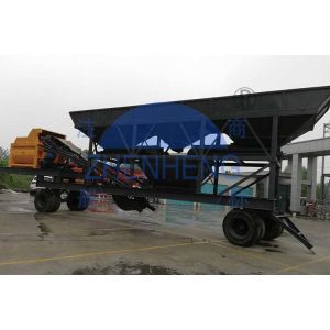 Buy cheap Pneumatic Control Towing Pin φ50mm Mobile Concrete Batching Plant from wholesalers