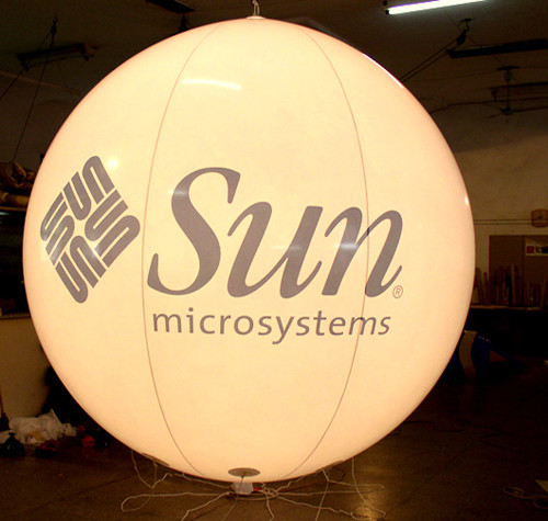 Quality Customized design advertising inflatable balloon with light inside for sale
