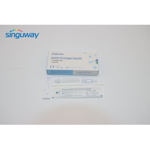 Buy cheap Disposable Colloidal Gold Antigen Self Testing Kit Cassette High Sensitivity from wholesalers